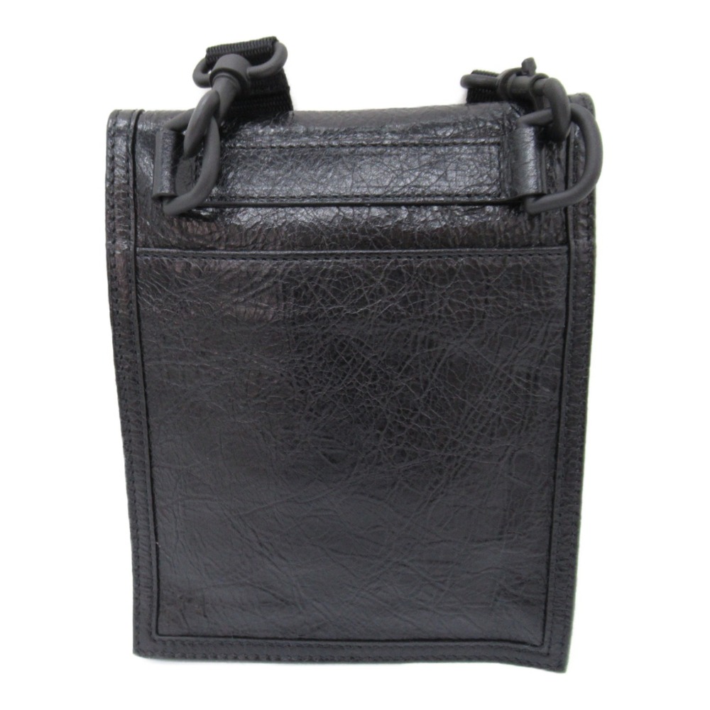 Balenciaga Shoulder Black with Small Pouch Trap Lambskin Bag